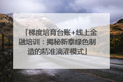 梯度培育台账+线上金融培训：揭秘新泰绿色制造的精准滴灌模式